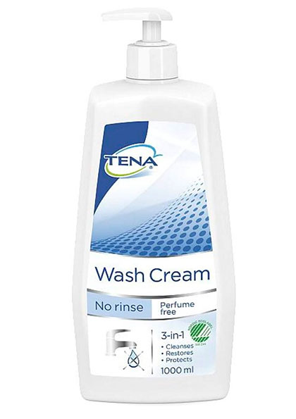 Tena Proskin Wash Cream pesuvoide 1000 ml hajusteeton, pumppupullo