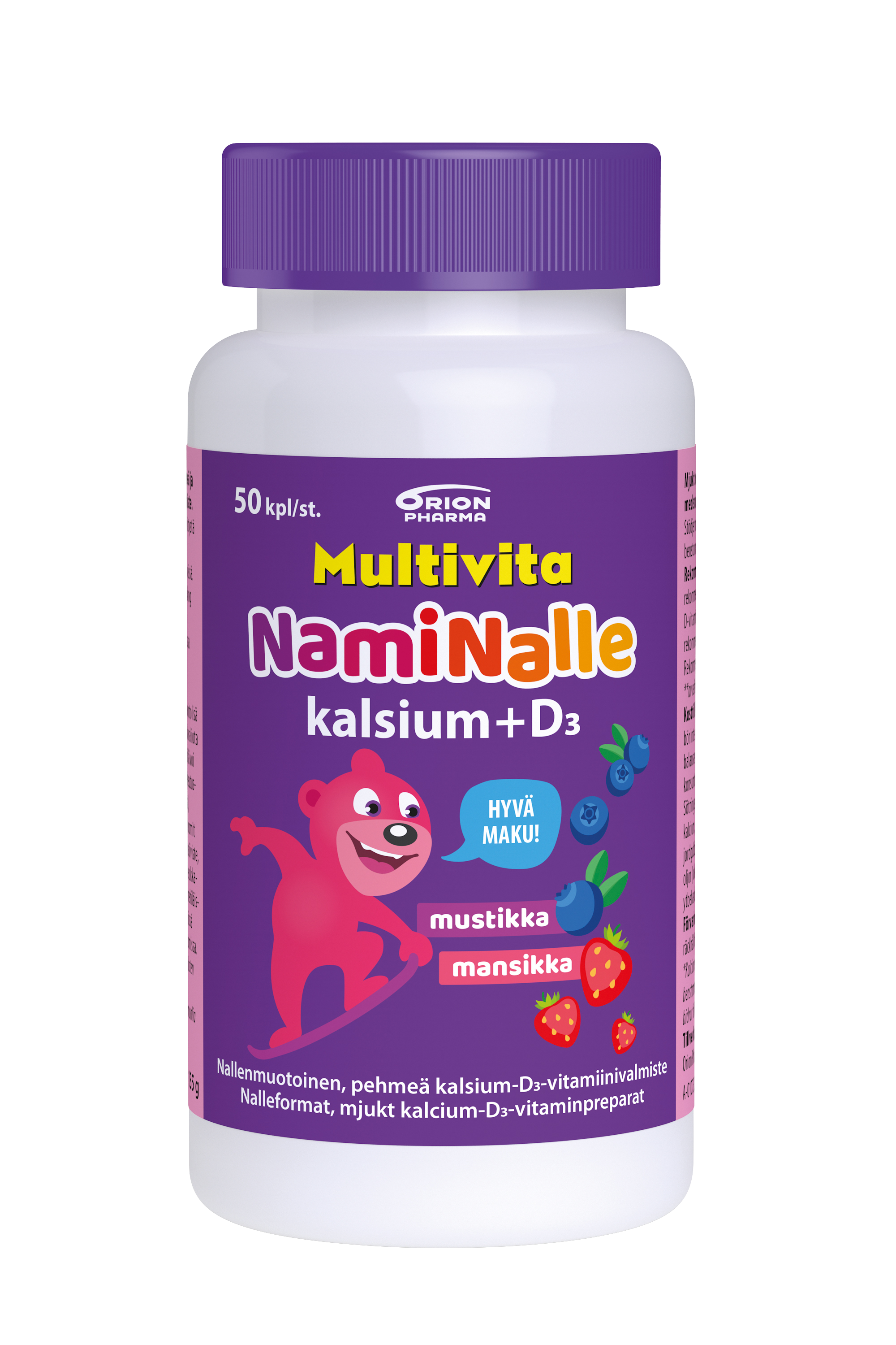 Multivita Naminalle Kalsium+D3 50 tabl 100mg/5mcg