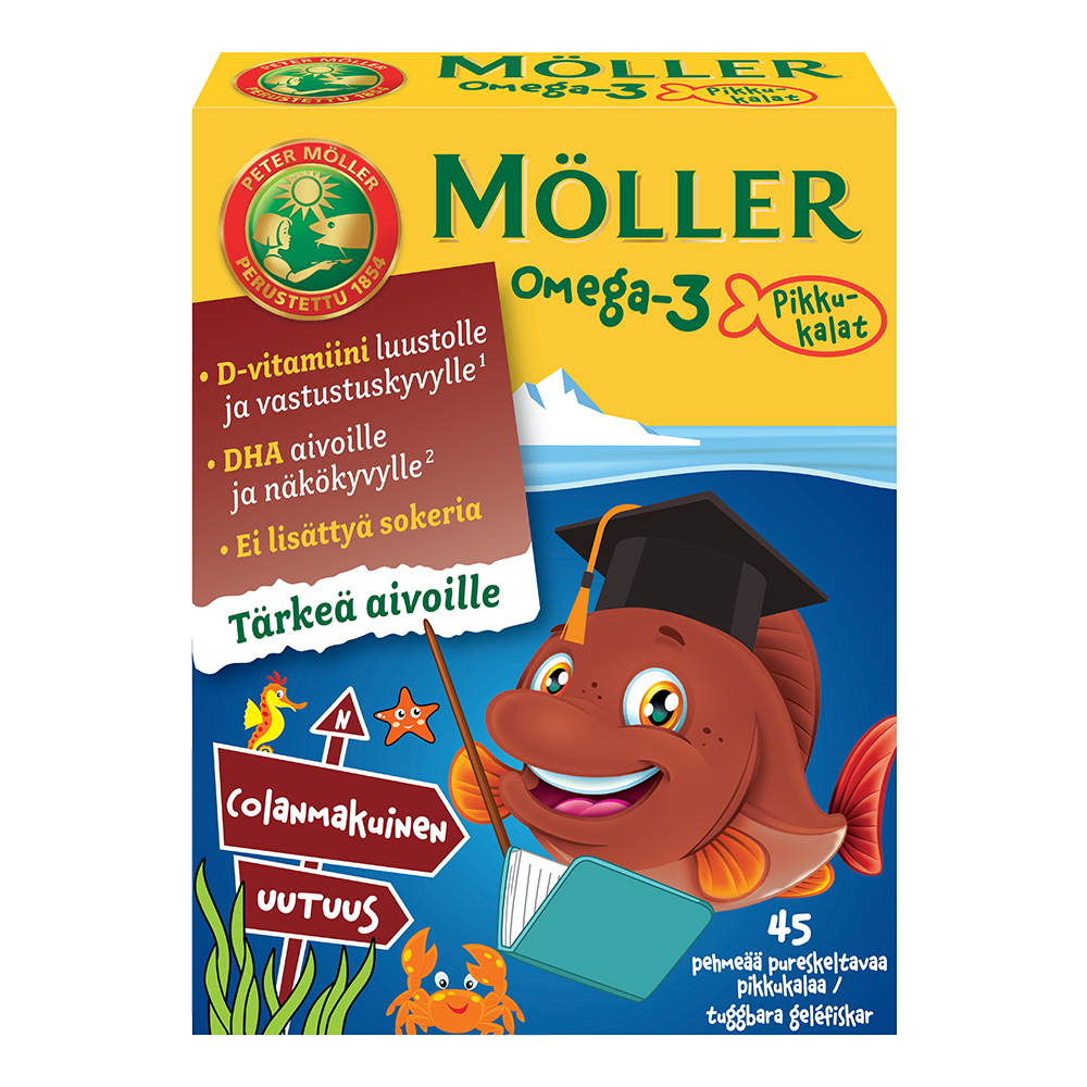 Möller Omega-3 Pikkukalat Colanmakuinen 45 KPL