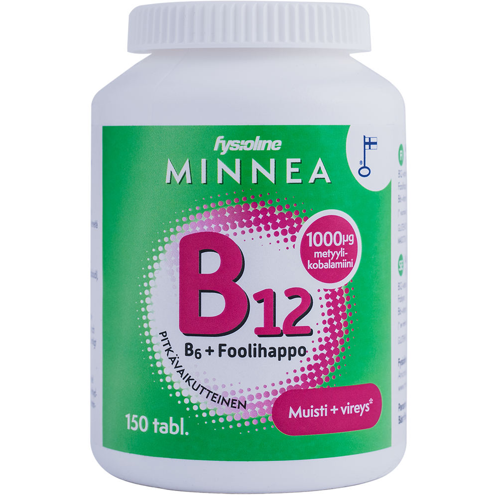 Minnea B12+B6+Foolihappo 150 tabl