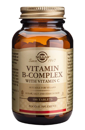 Solgar Vitamin B-Complex + C, 100 tabl.