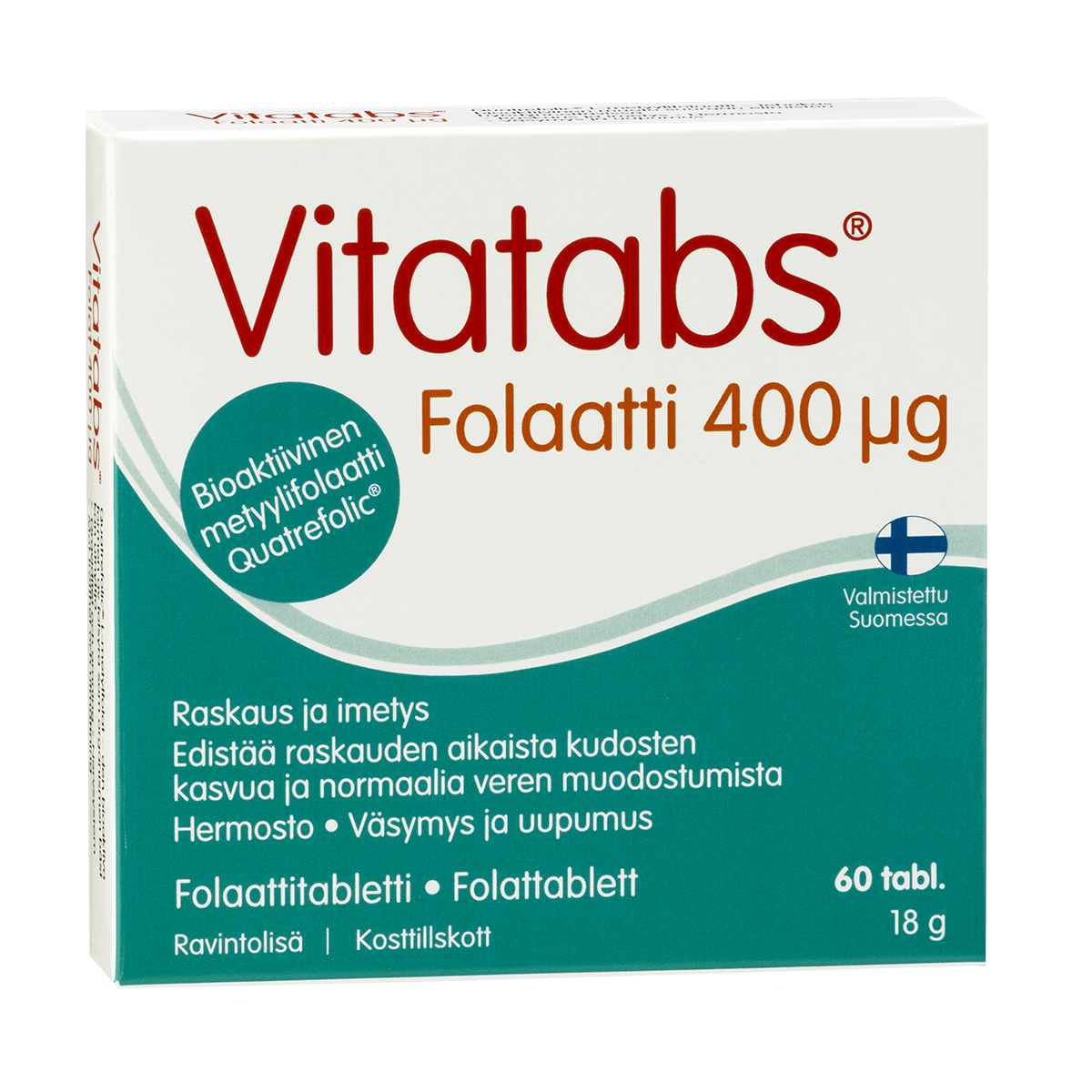 Vitatabs Folaatti 400 mikrog 60 tabl / 18 g