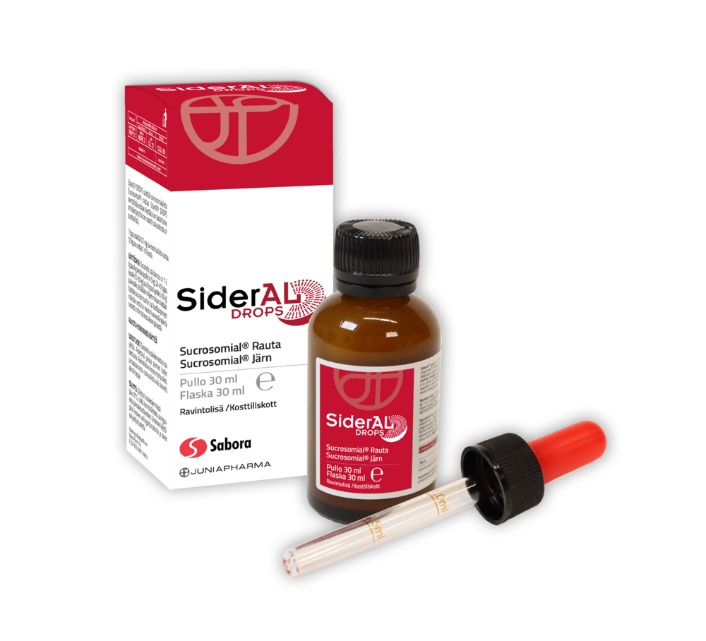 SiderAL Drops Sukrosomiaalinen Rauta 30 ml