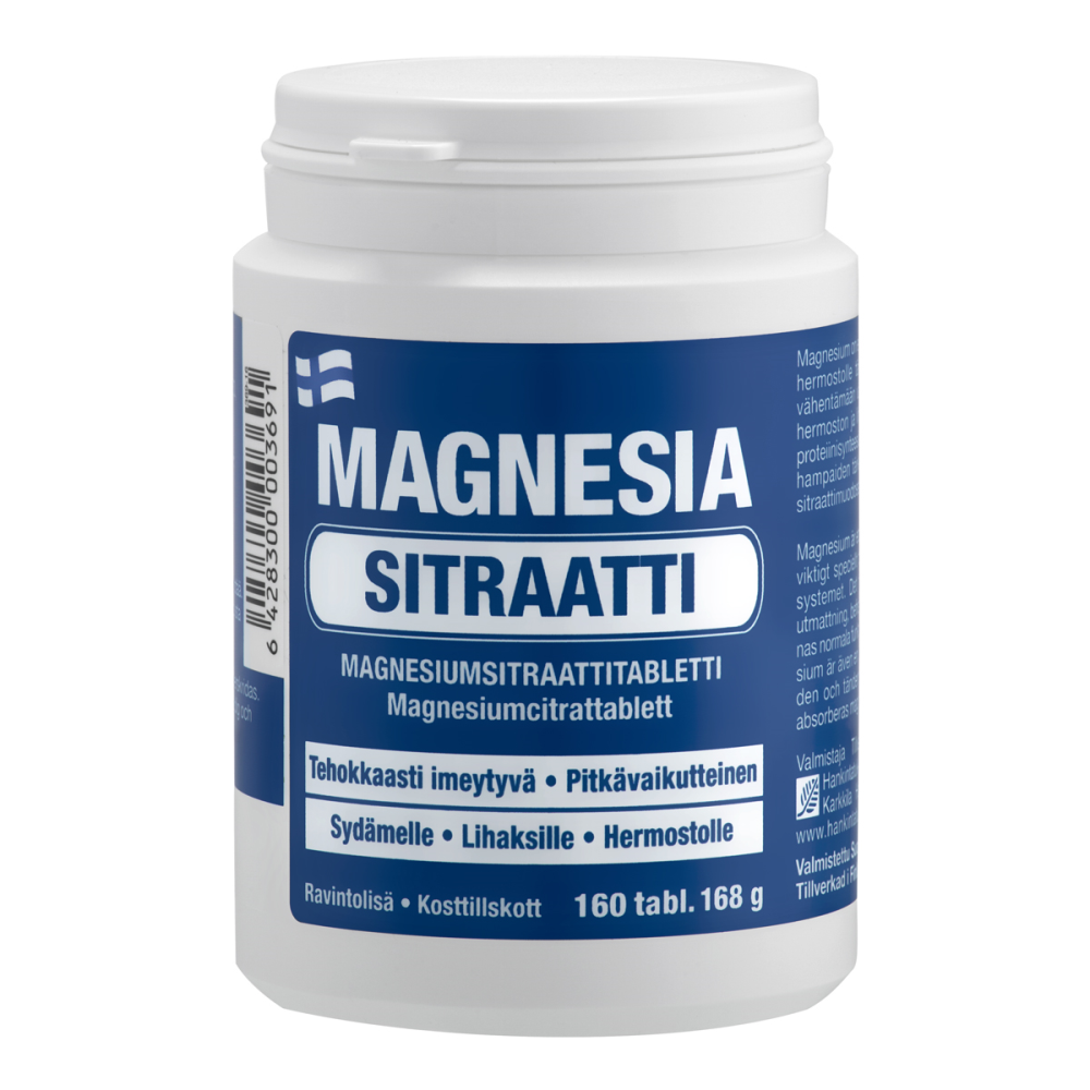 Magnesia Sitraatti 160 tabl