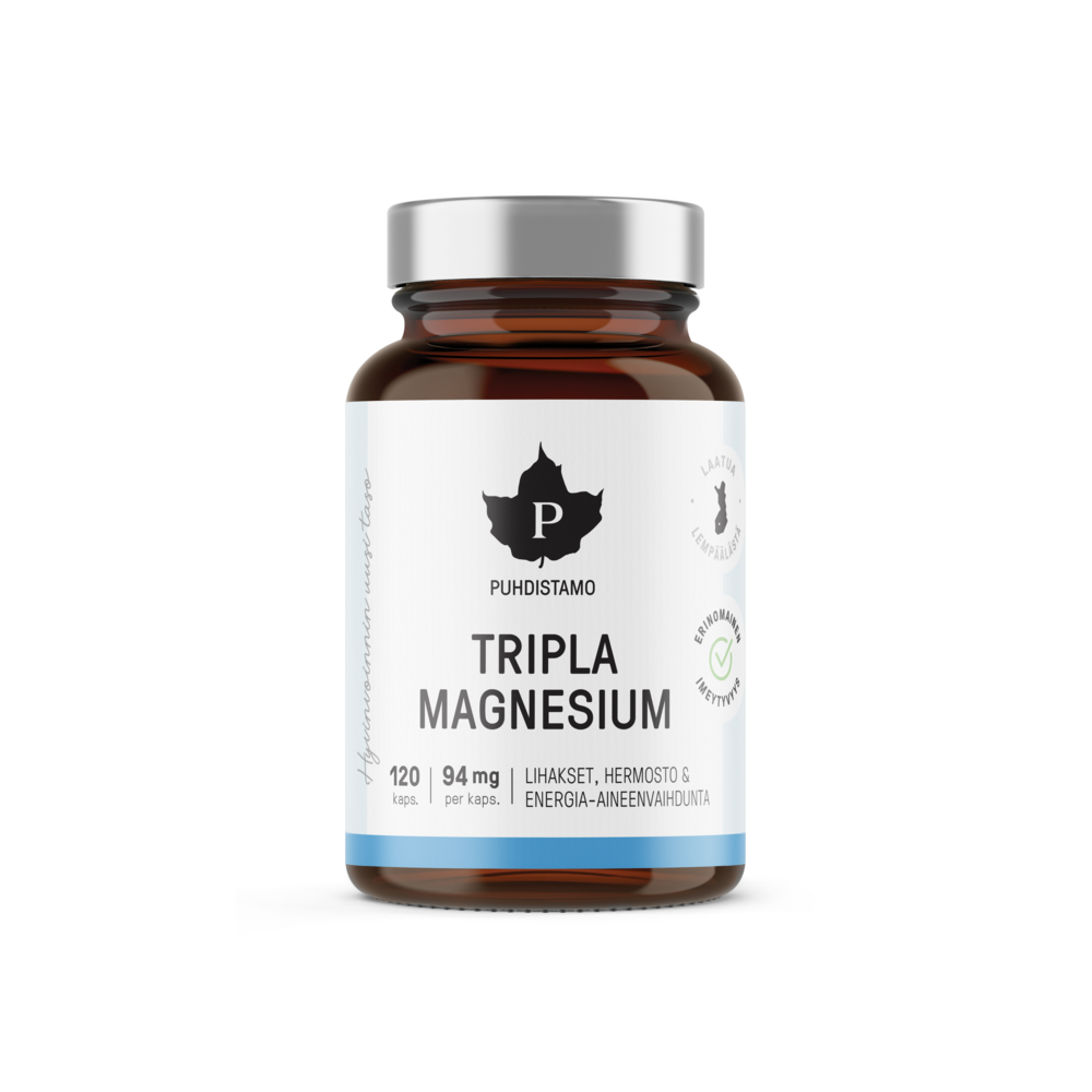 Puhdistamo Tripla Magnesium 120 kapselia