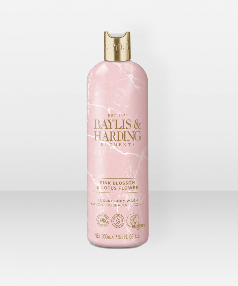 Baylis & Harding Elements Body Wash Pink Blossom & Lotus Flower 500ml