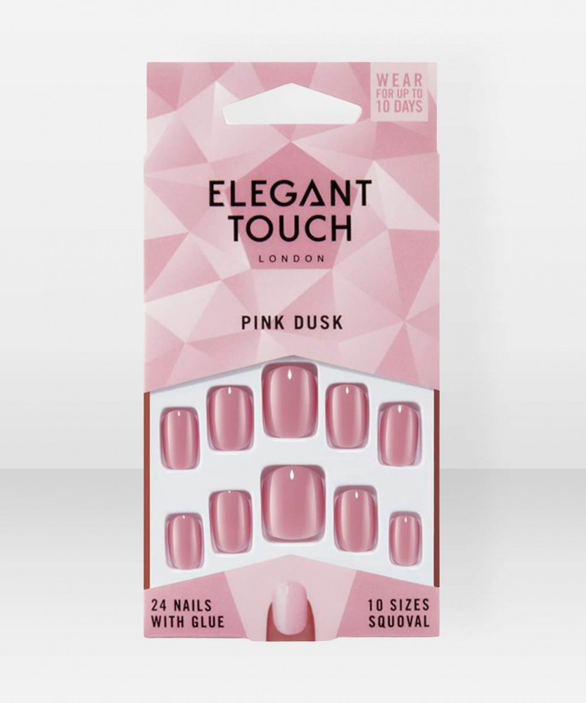 Elegant Touch Colour Nails Pink Dusk 24 pcs