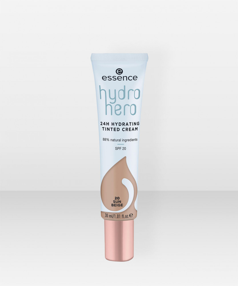 essence hydro hero 24h HYDRATING TINTED CREAM 20 Sun Beige 30 ml