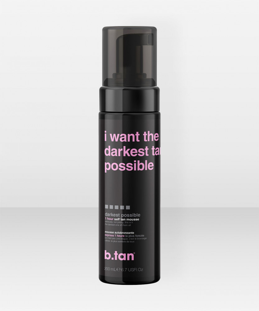 b.tan i want the darkest tan possible - self tan mousse 200ml