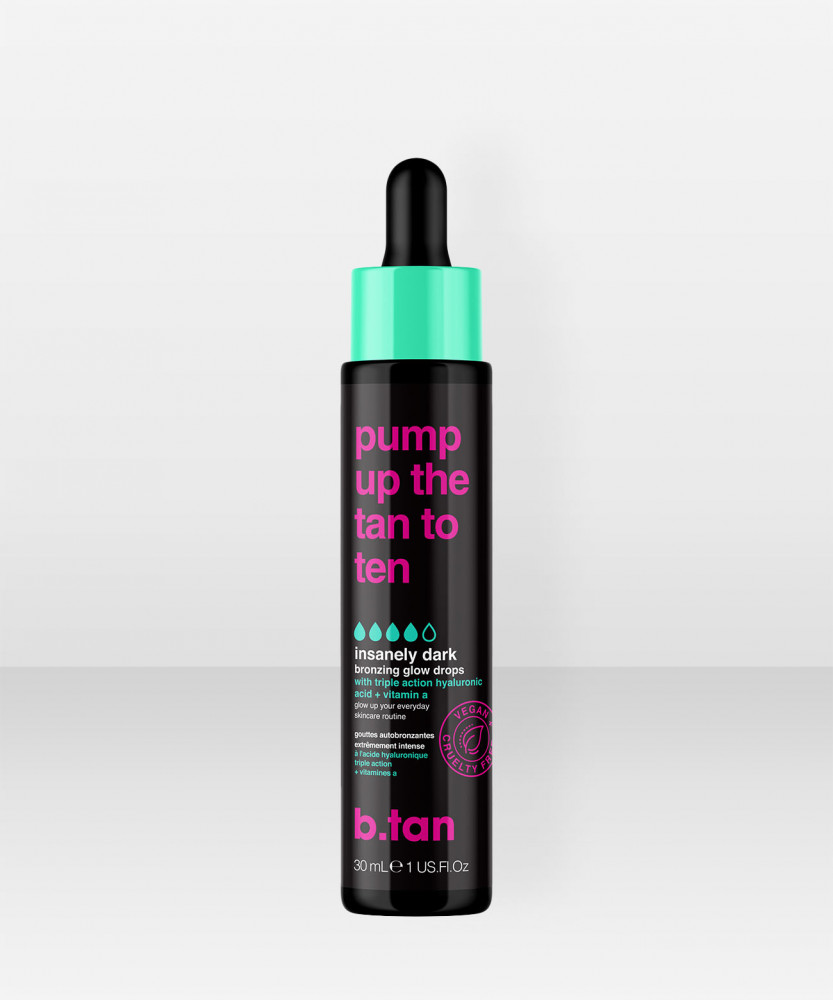 b.tan pump up the tan to ten - tanning glow drops 30ml