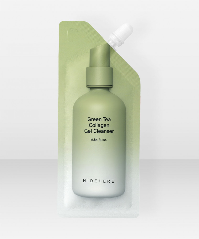 HIDEHERE Green Tea Collagen Gel Cleanser 25ml