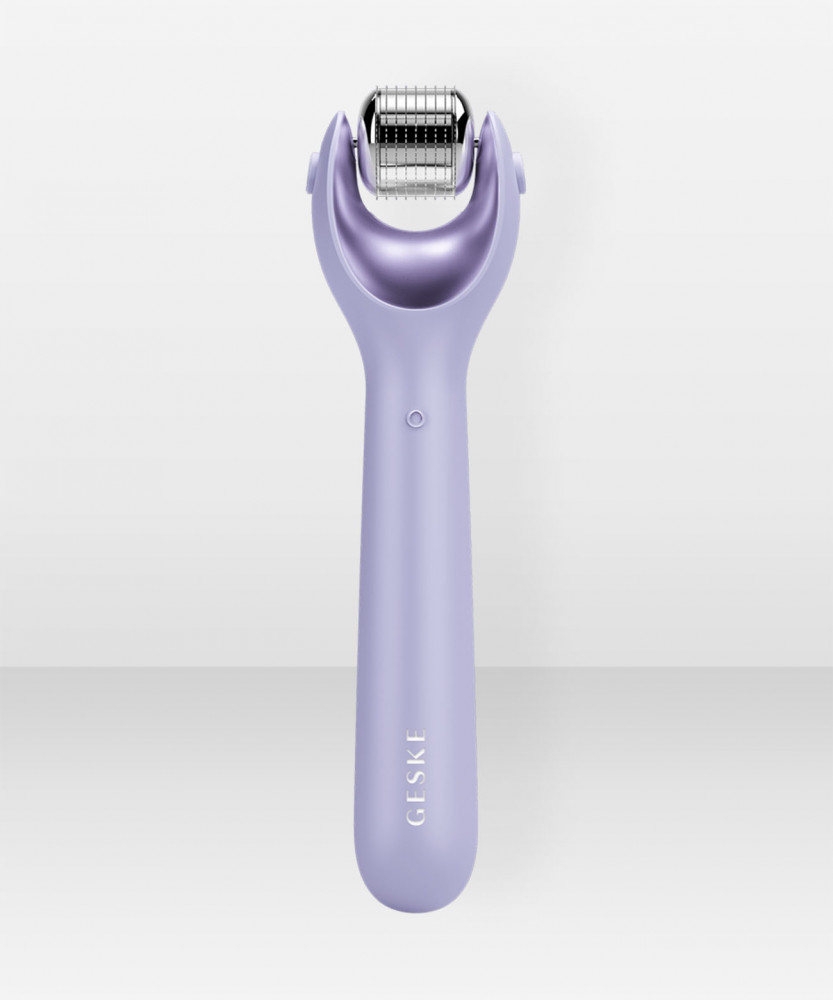 GESKE SmartAppGuided™ MicroNeedle Face Roller | 9 in 1 Purple