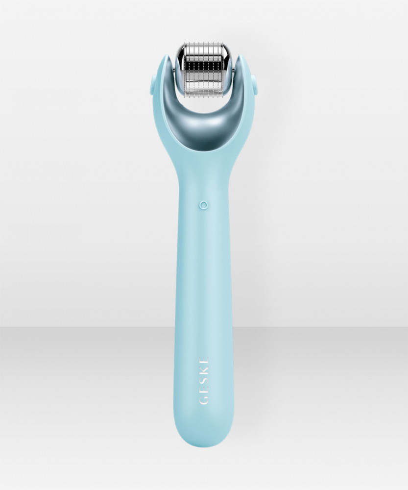 GESKE SmartAppGuided™ MicroNeedle Face Roller | 9 in 1 Turquoise