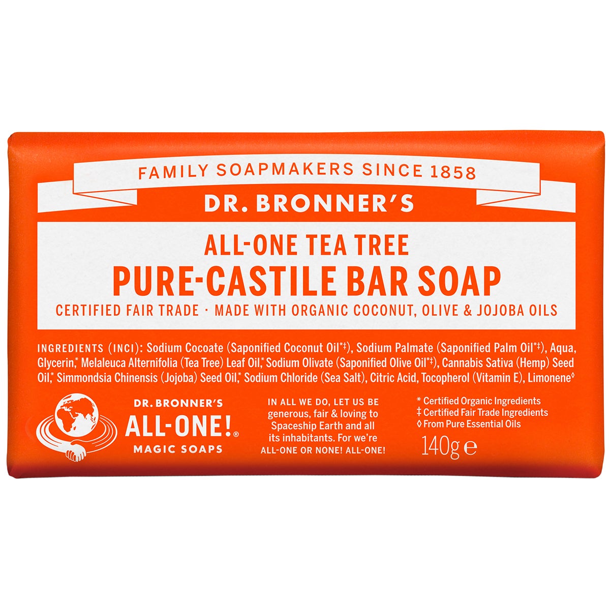 Dr. Bronner's Magic Soaps All-One Hemp Tea Tree 140 g