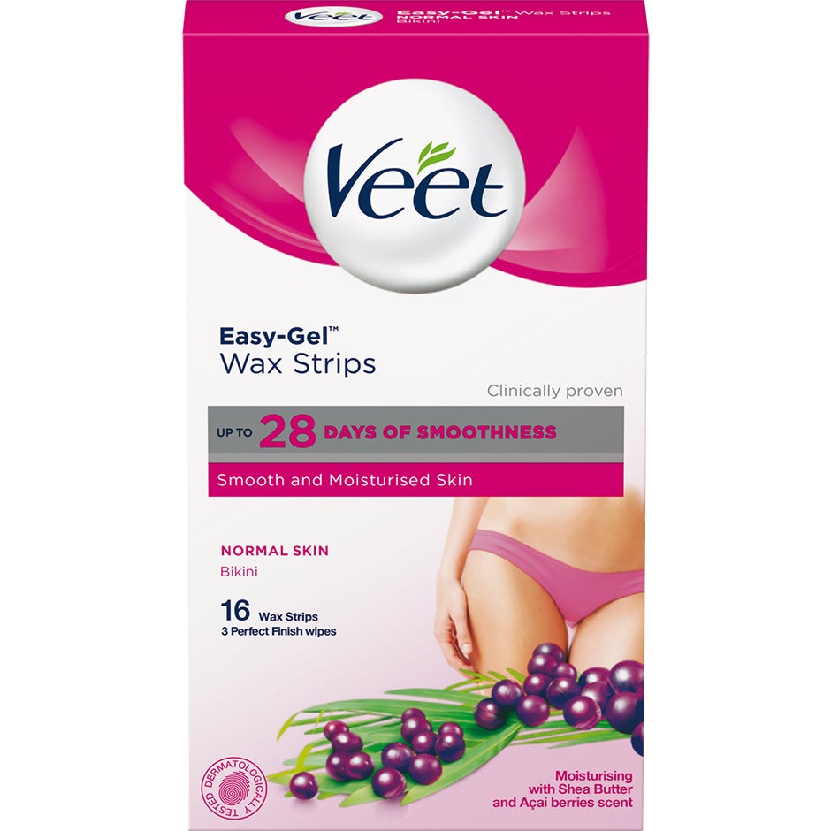 Veet Bikini & Underarm Wax Strips 16Pcs - pcs 16