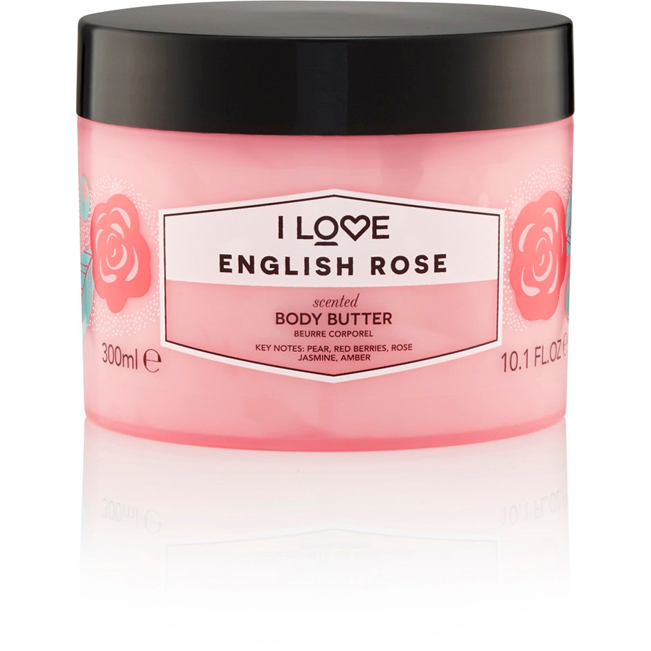 I Love English Rose Scented Body Butter - 300 ml