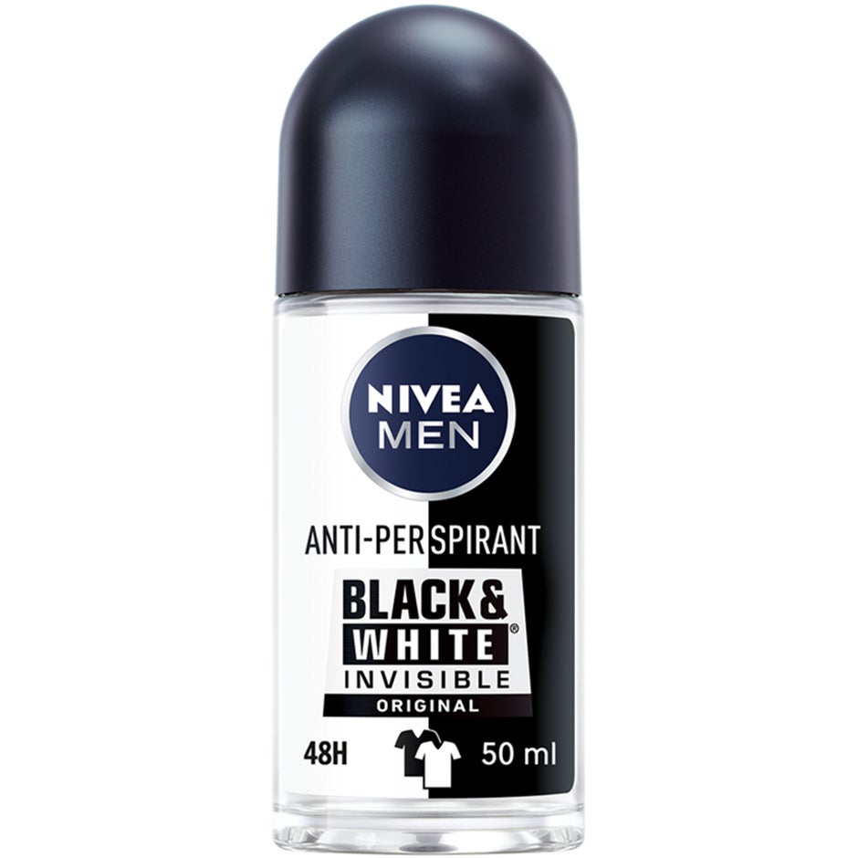 NIVEA MEN Invisible Black & White Roll-On Deodorant - 50 ml