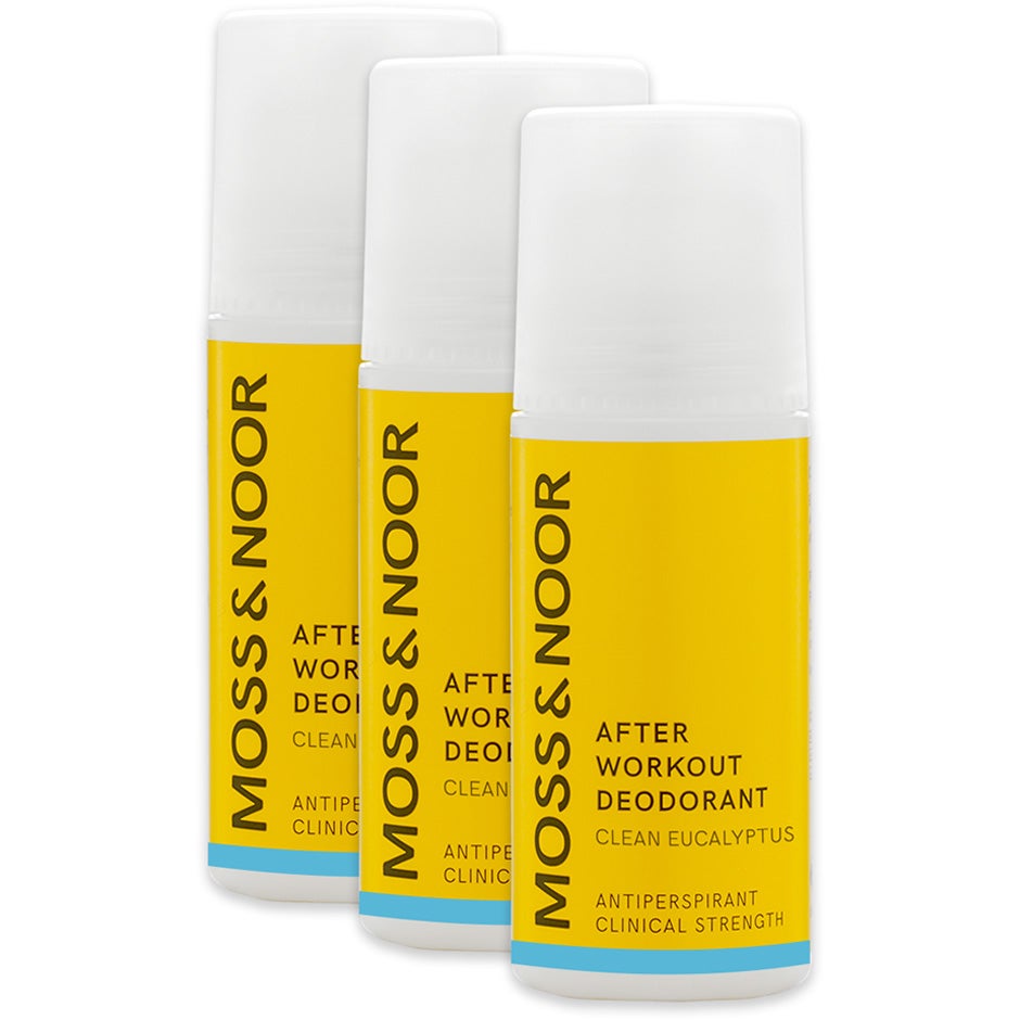 Moss & Noor After Workout Deodorant Clean Eucalyptus 3 pack - 180 ml