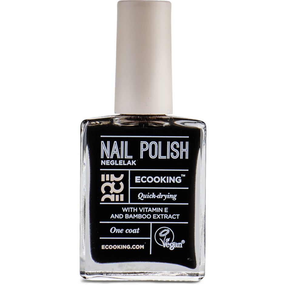 Ecooking Nail Polish Black - 15 ml