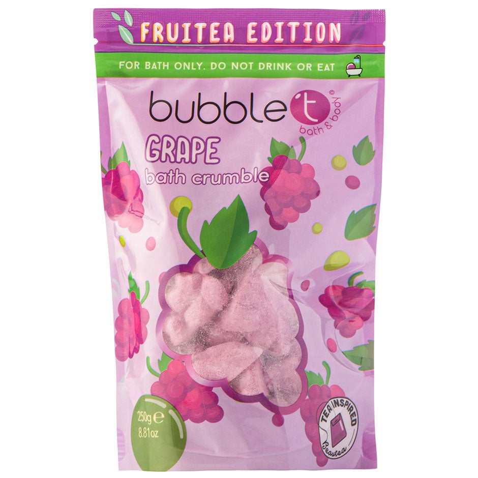 BubbleT Fruitea Grape Bath Crumble 250 g