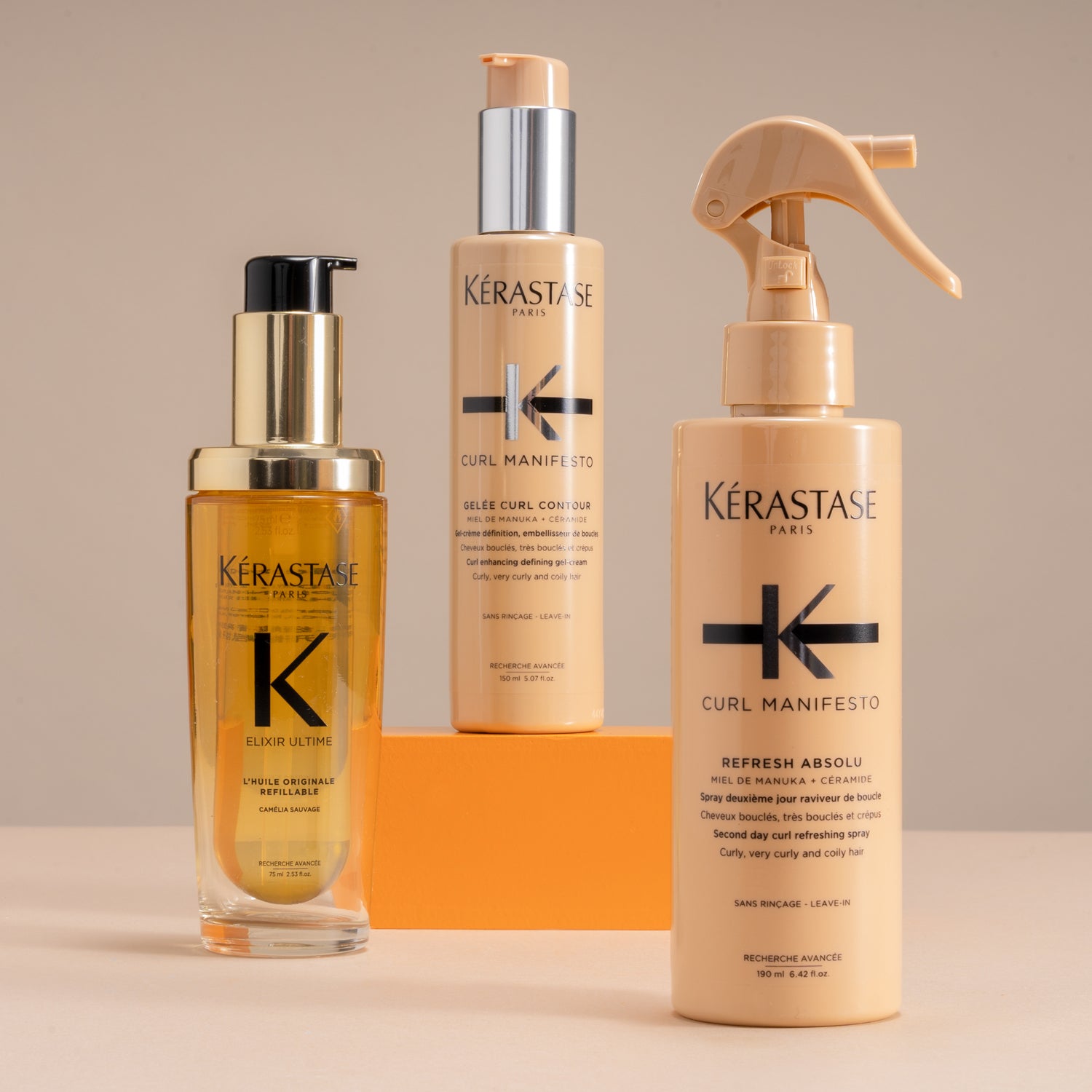 Kérastase Curly Queen 190 ml, 150 ml & 75 ml