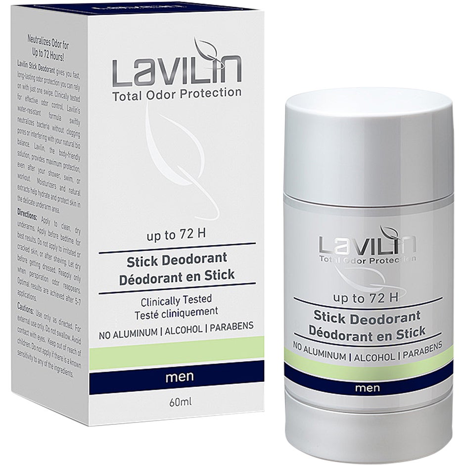 Lavilin 72 h Deodorant Stick For Men With Probiotics - 60 ml