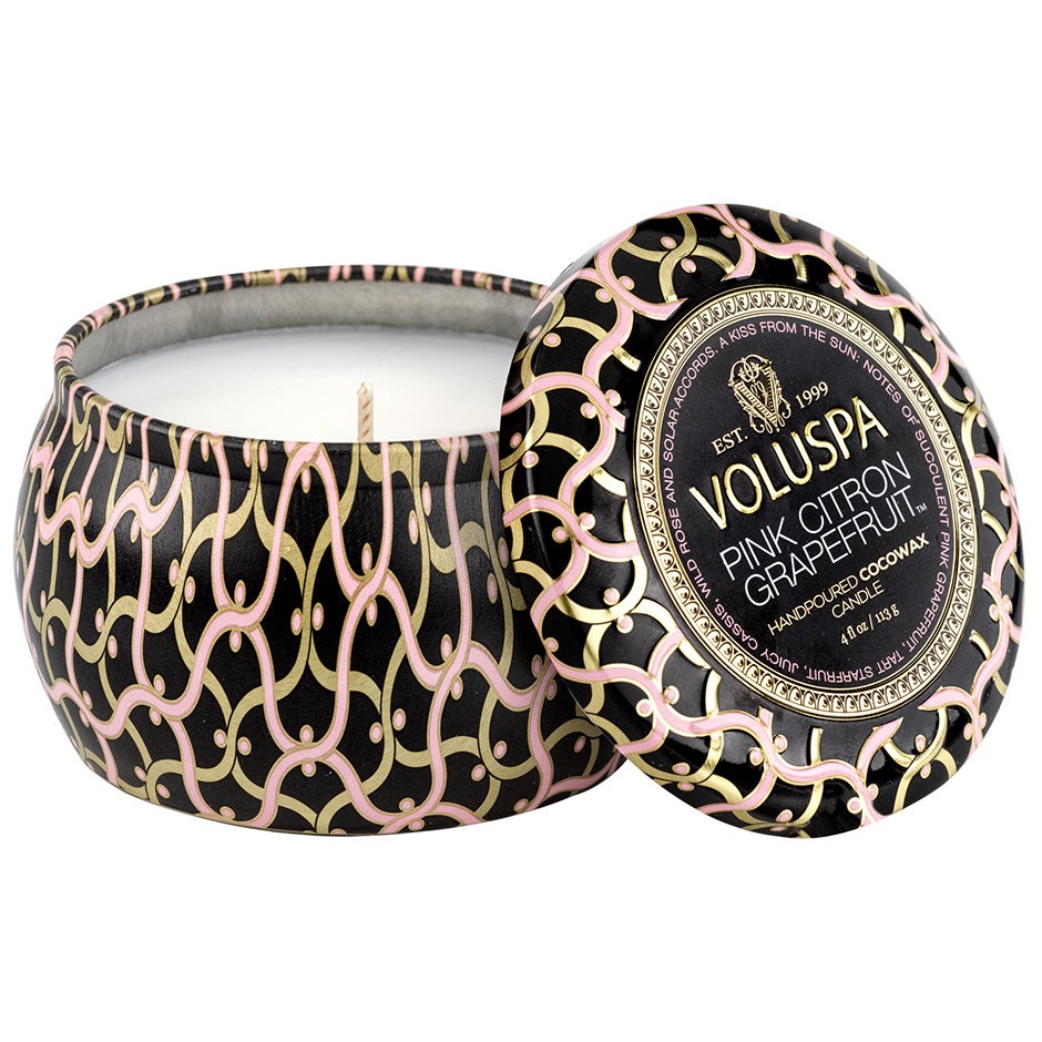 Voluspa Mini Tin Candle Pink Citron Grapefruit - 113 g