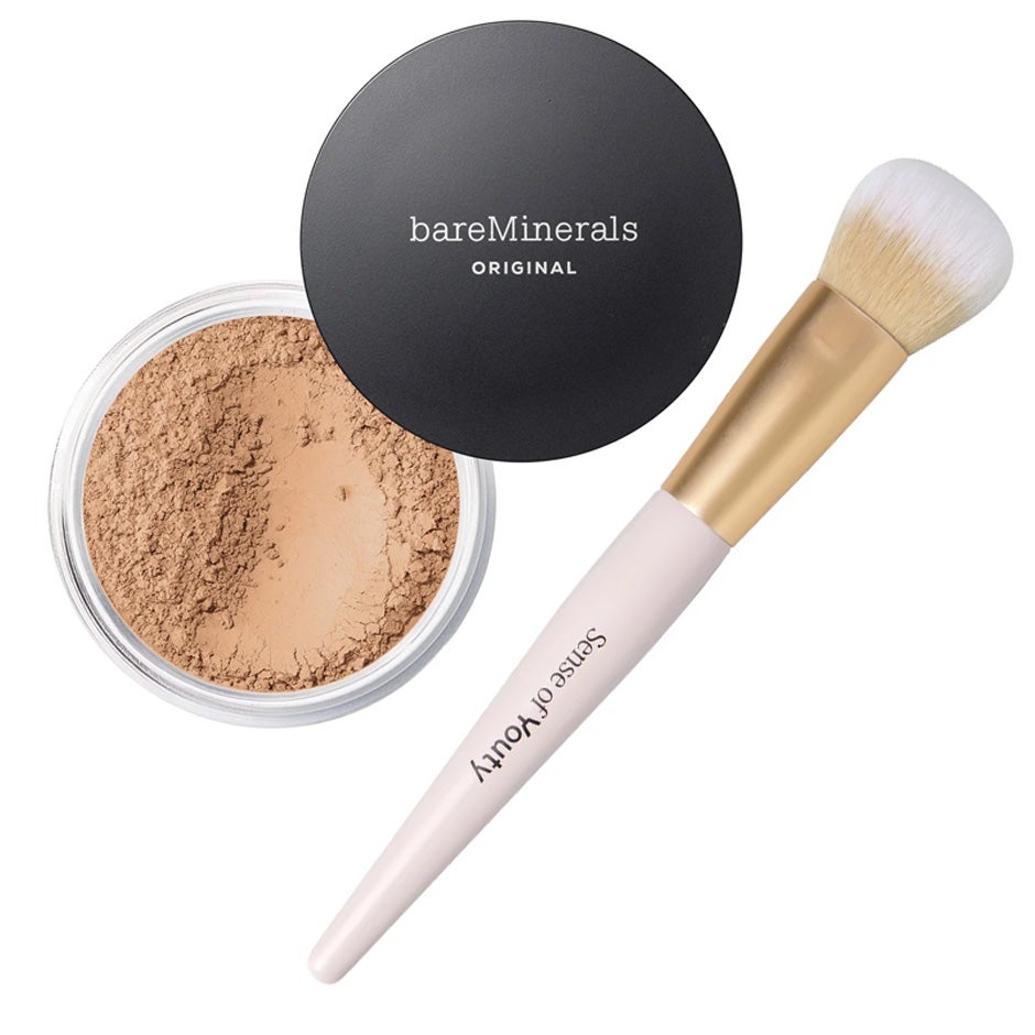 bareMinerals Original Foundation Medium Beige & SoY Foundation Brush