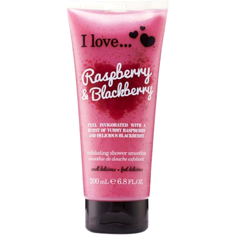 I Love Raspberry & Blackberry Exfoliating Shower Smoothie - 200 ml