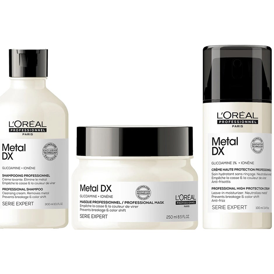 L'Oréal Professionnel Metal DX Trio Shampoo 300ml, Mask 250ml, Leave-in 100ml