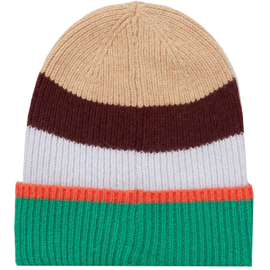 Becksöndergaard Charli Block Beanie Ming Green One Size