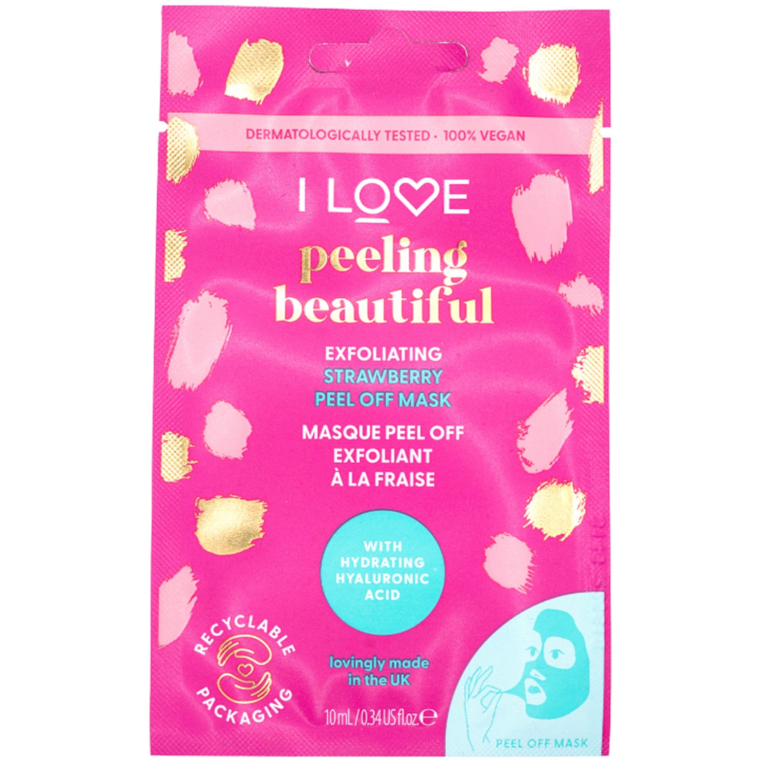 I Love Face Mask Peeling Beatiful - 10 ml