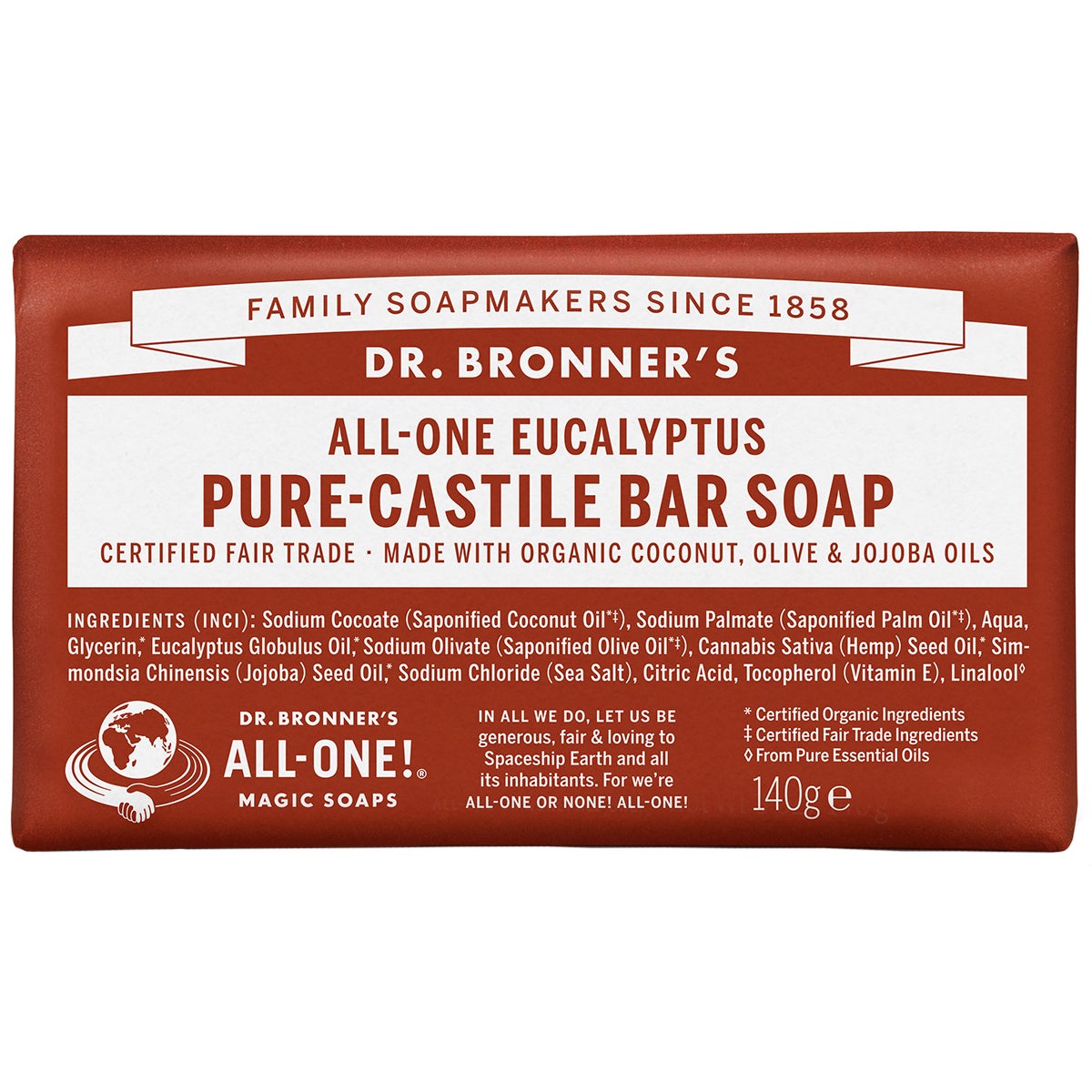 Dr. Bronner's Magic Soaps All-One Hemp Eucalyptus 140 g