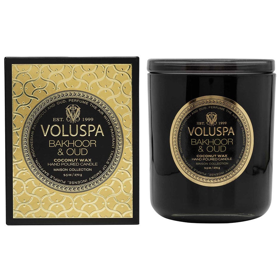 Voluspa Classic Boxed Candle Bakhoor & Oud 60h - 269 g