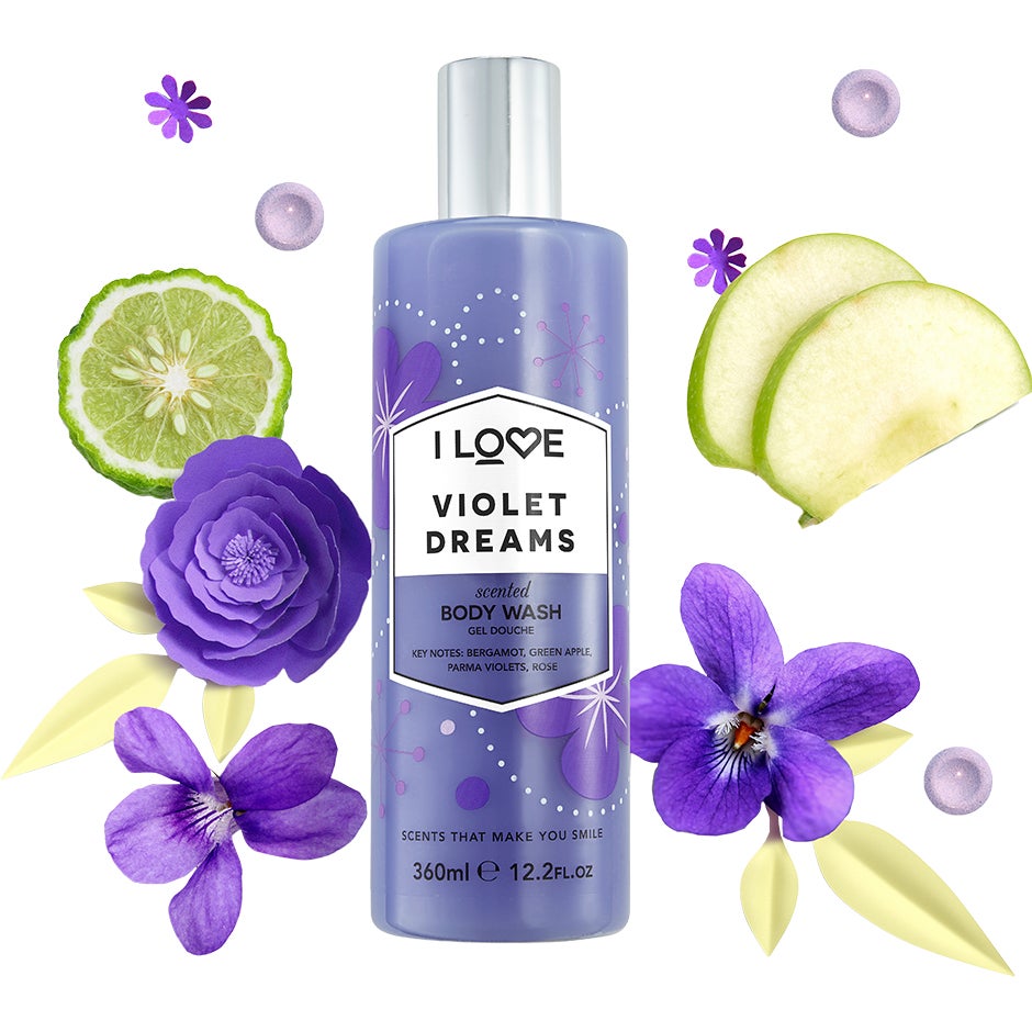 I Love Violet Dreams Scented Body Wash - 360 ml