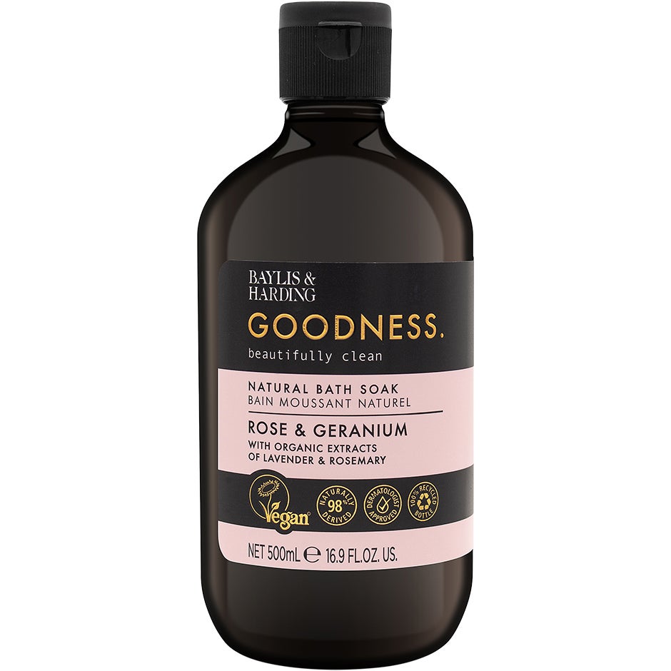 Baylis & Harding Goodness Rose & Geranium Bath Soak 500 ml