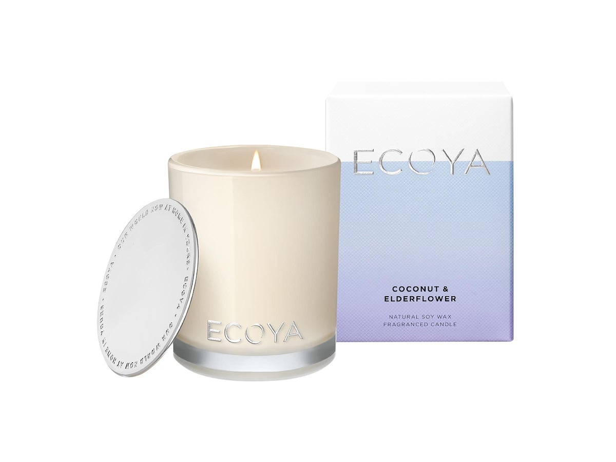 Ecoya Coconut & Elderflower Candle 80 gr 25t brennetid - 80 g