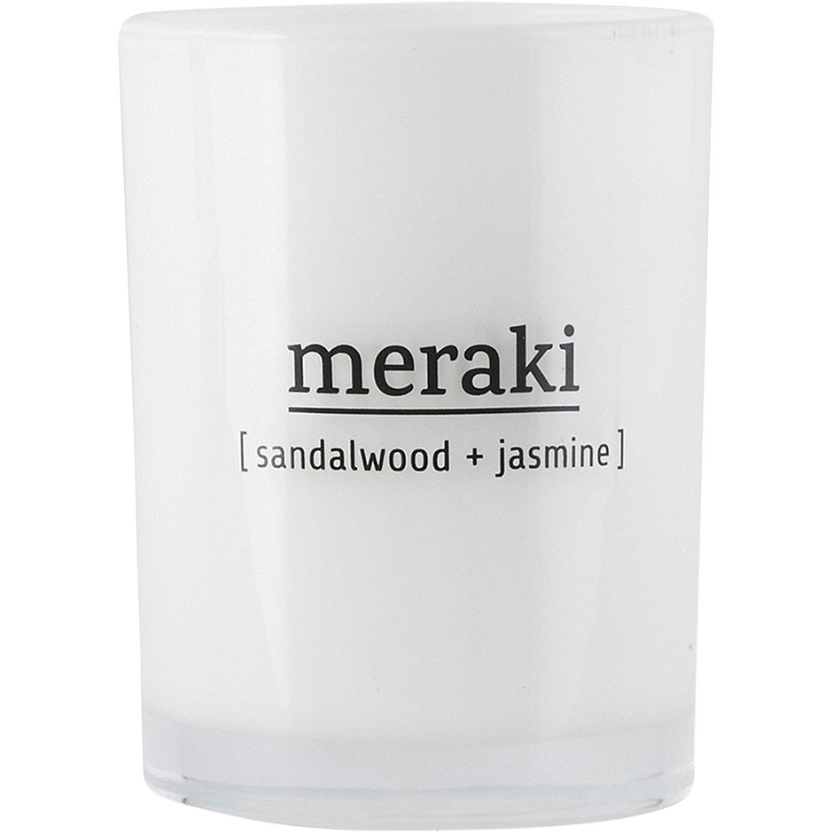 Meraki Sandalwood & Jasmine Scented Candle Large - 35 hours