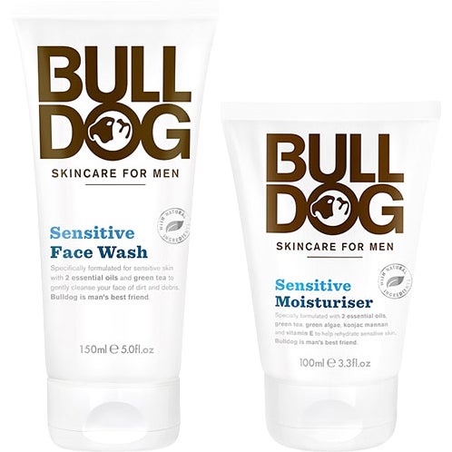 Bulldog Bulldog Sensitive Duo Face Wash 150ml, Moisturiser 100ml - 250 ml