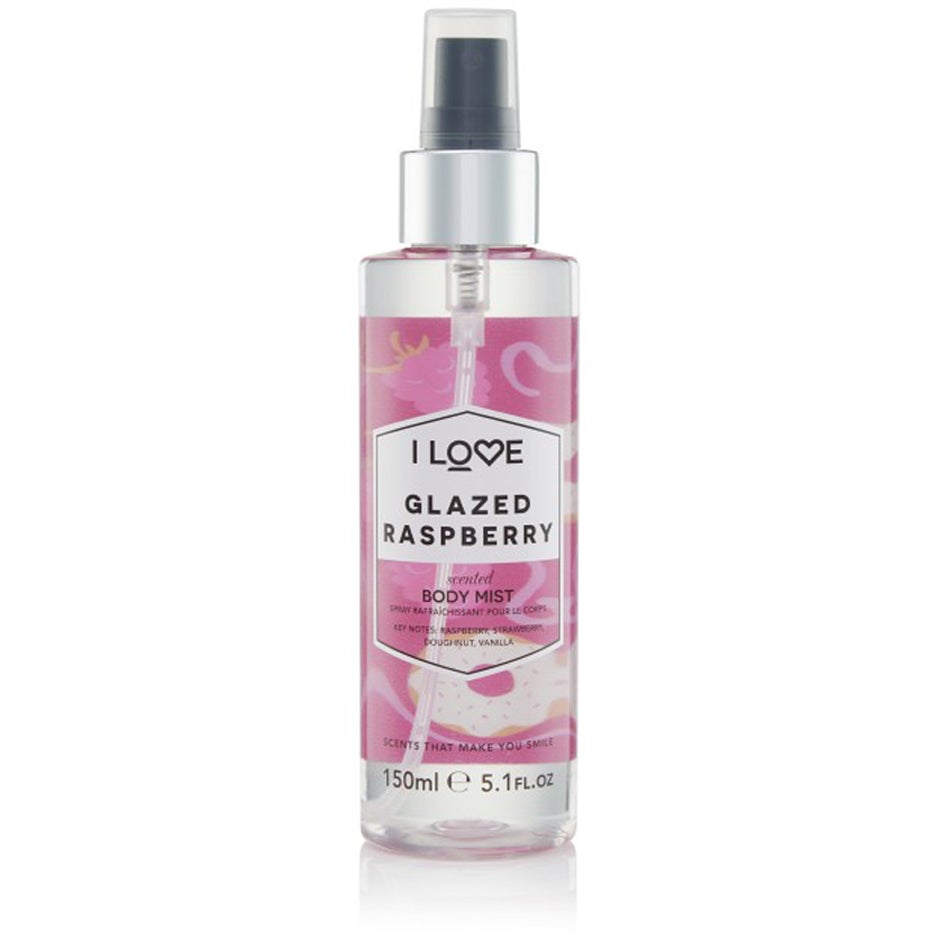 I Love Glazed Raspberry Scented Body Mist - 150 ml