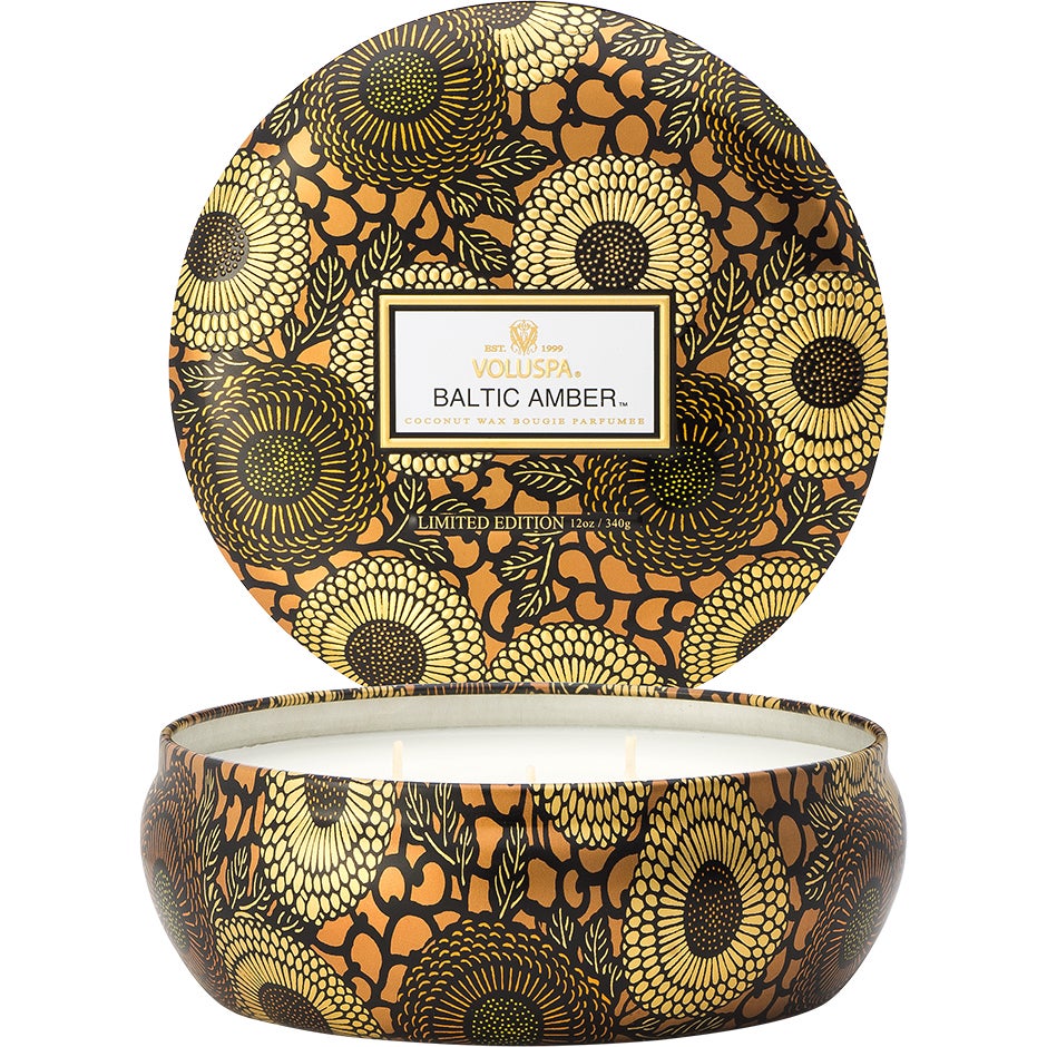 Voluspa Baltic Amber 3-Wick Candle - 340 g