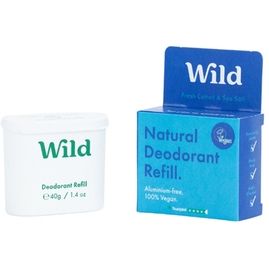 Wild Fresh Cotton & Sea Salt Deodorant Refill - 40 g