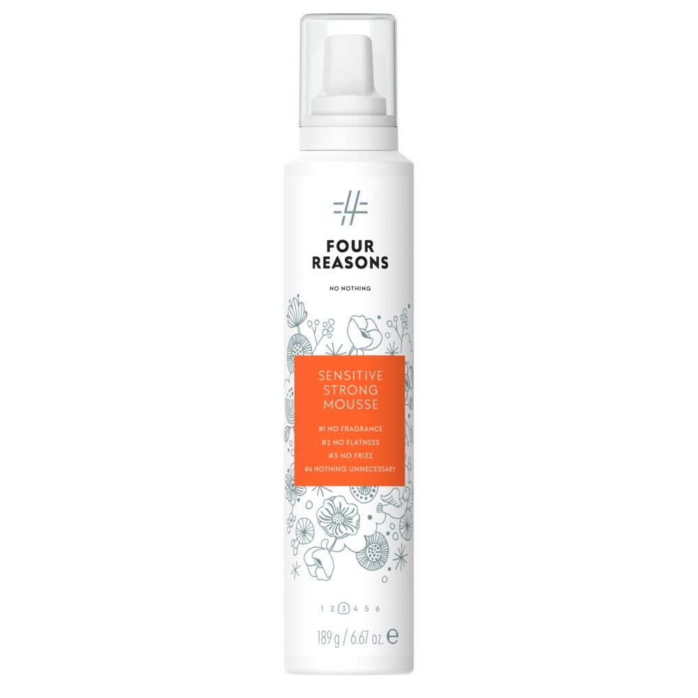 Four Reasons Sensitive Strong Mousse - Hajusteeton Muotovaahto