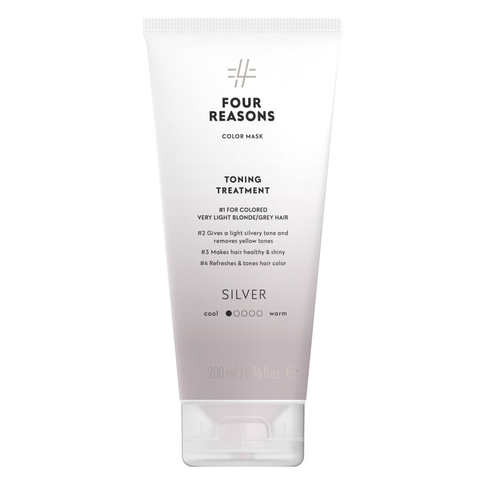 Four Reasons Color Mask Toning Treatment Silver - Sävyttävä Hiusnaamio