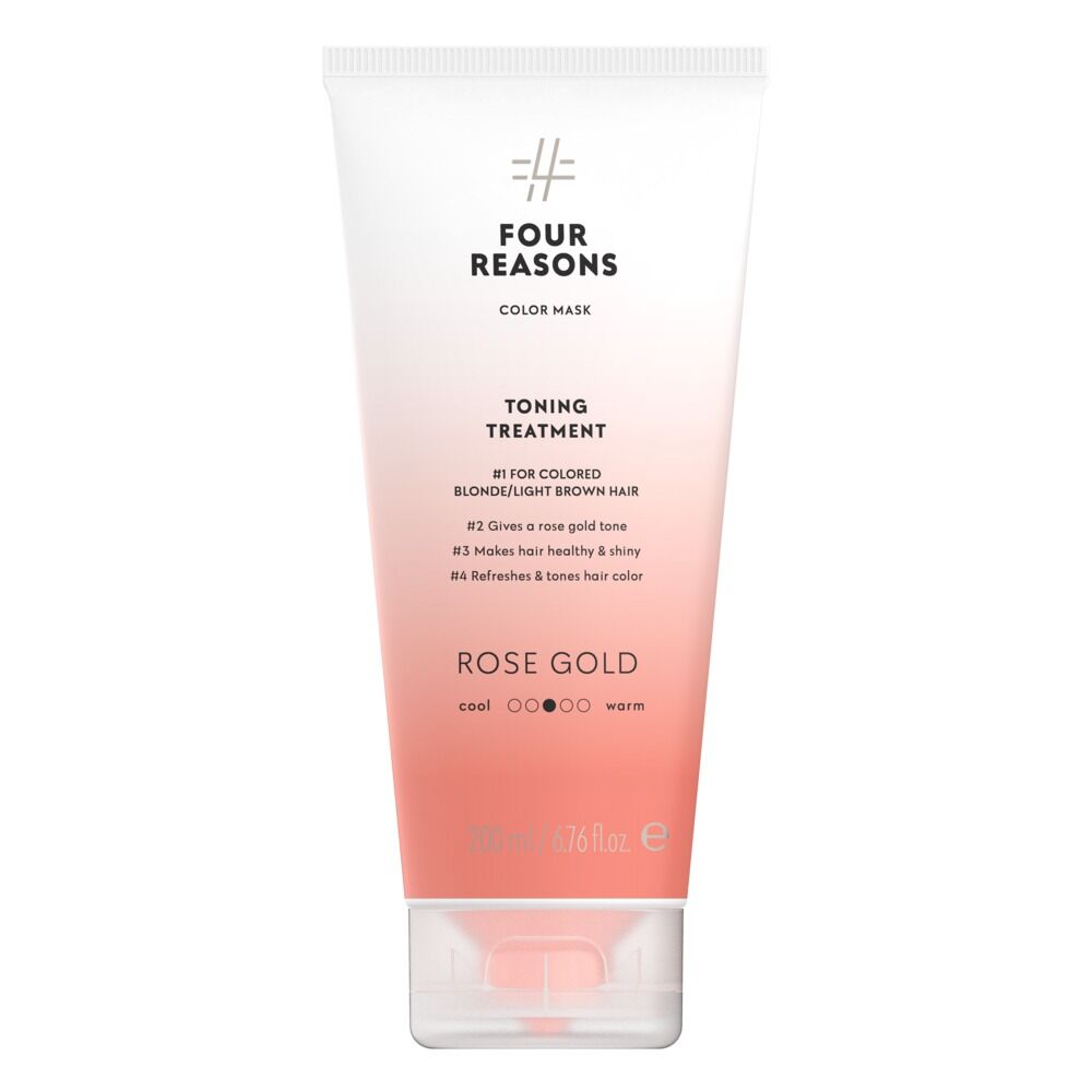 Four Reasons Color Mask Toning Treatment Rose Gold - Sävyttävä Hiusnaamio