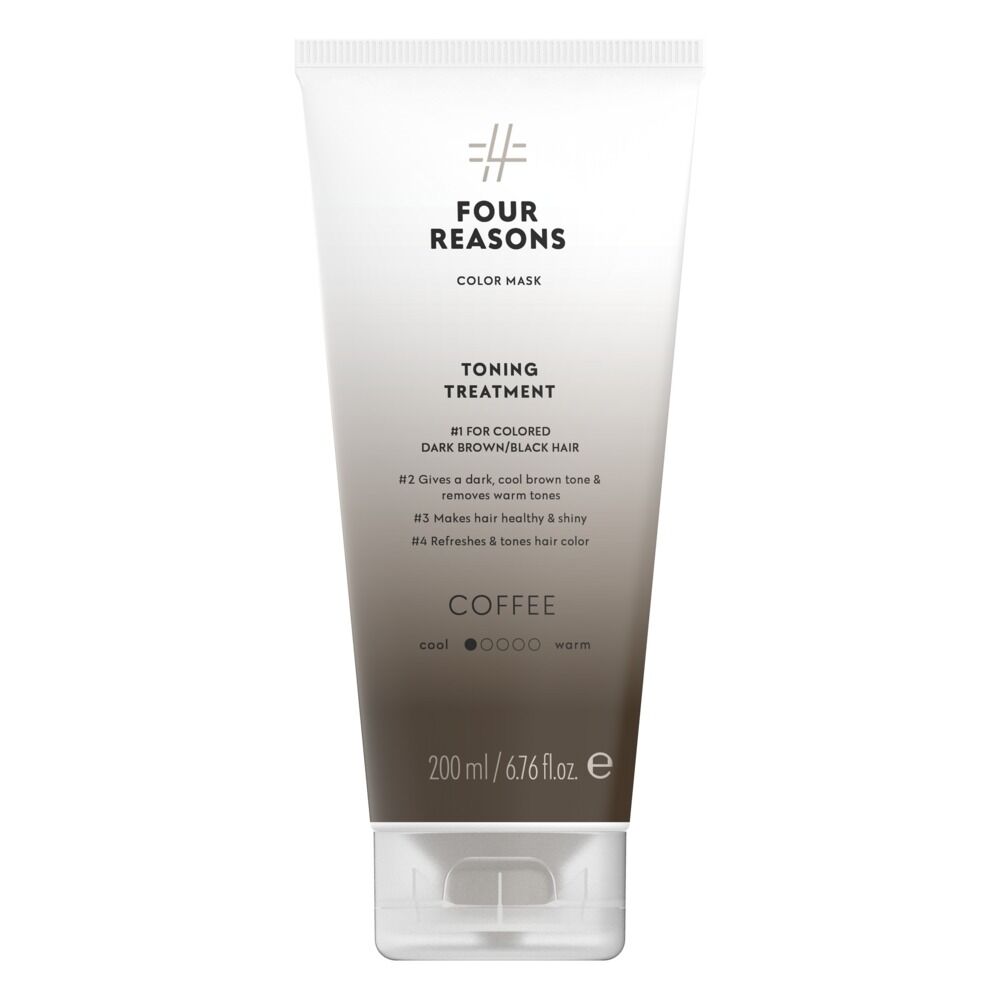 Four Reasons Color Mask Toning Treatment Coffee - Sävyttävä Hiusnaamio