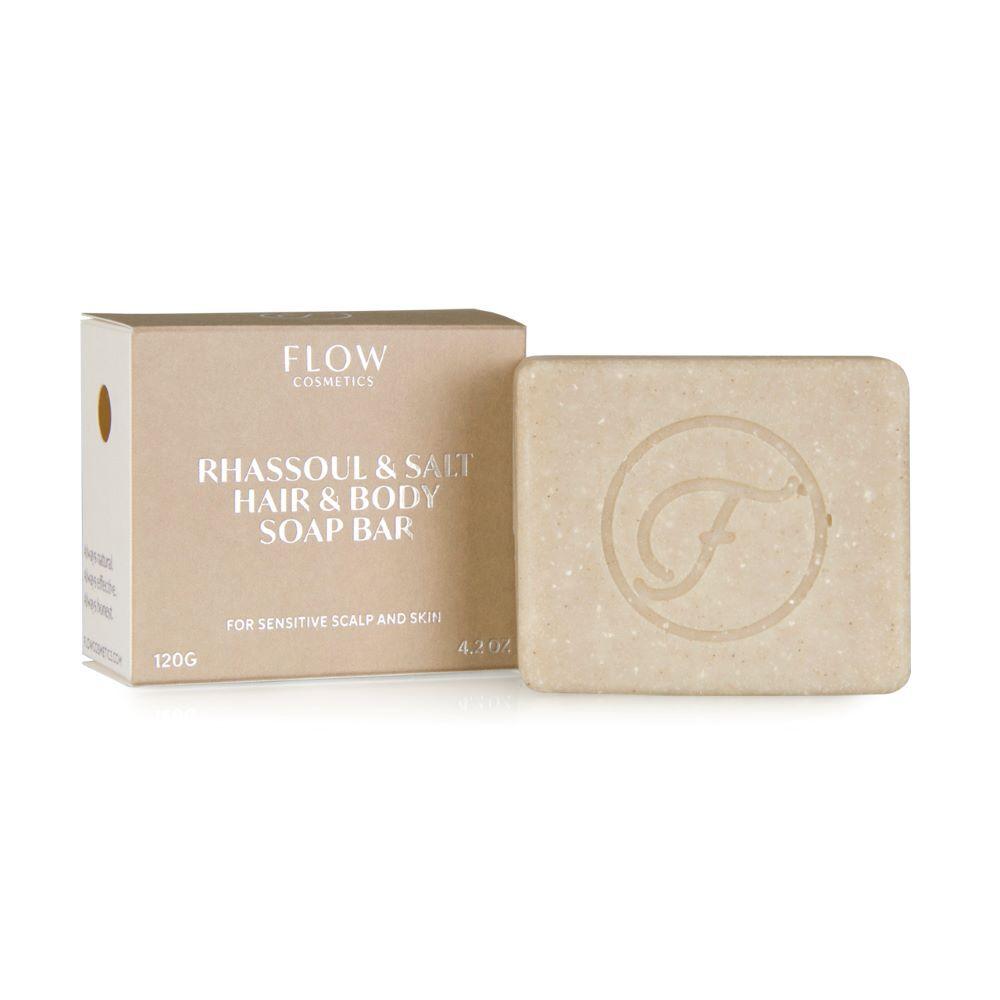 Flow Cosmetics Rhassoul & Salt Soap Bar - Palasaippua