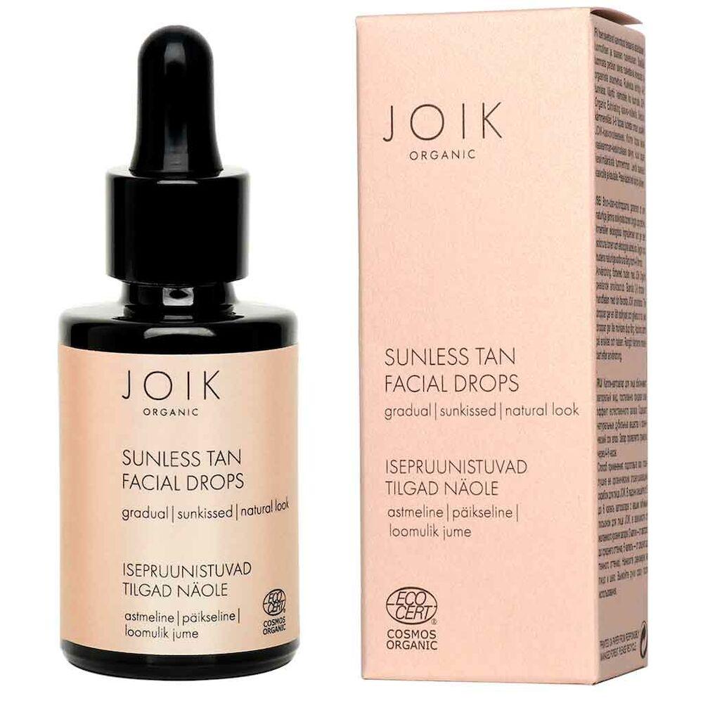 JOIK Organic Sunless Tan Facial Drops itseruskettavat kasvotipat