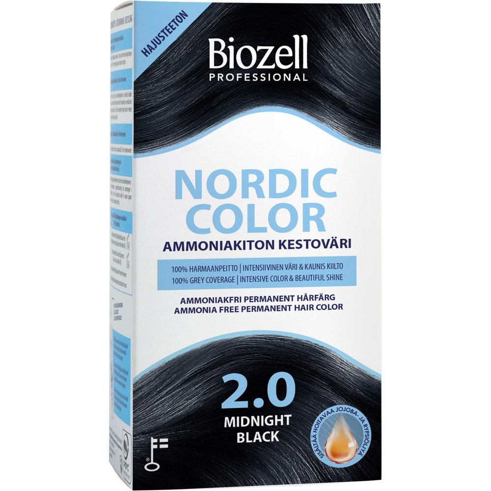 Biozell Professional Nordic Color - Kestoväri 2.0 Midnight Black