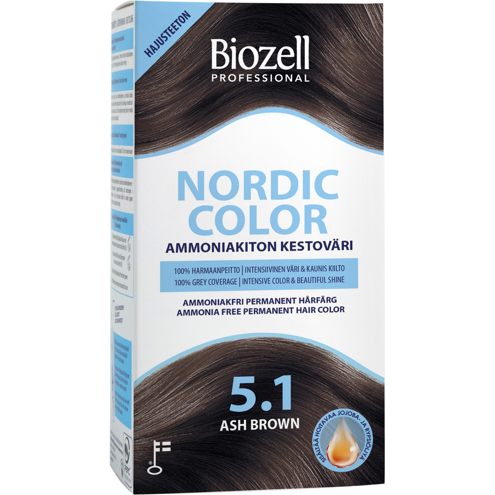 Biozell Professional Nordic Color - Kestoväri 5.1 Ash Brown